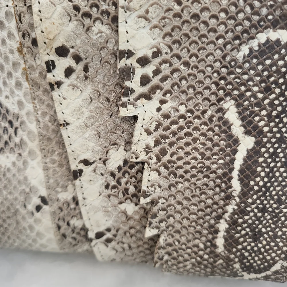 Snakeskin/ Leather Clutch Bag - Picture 7 of 9